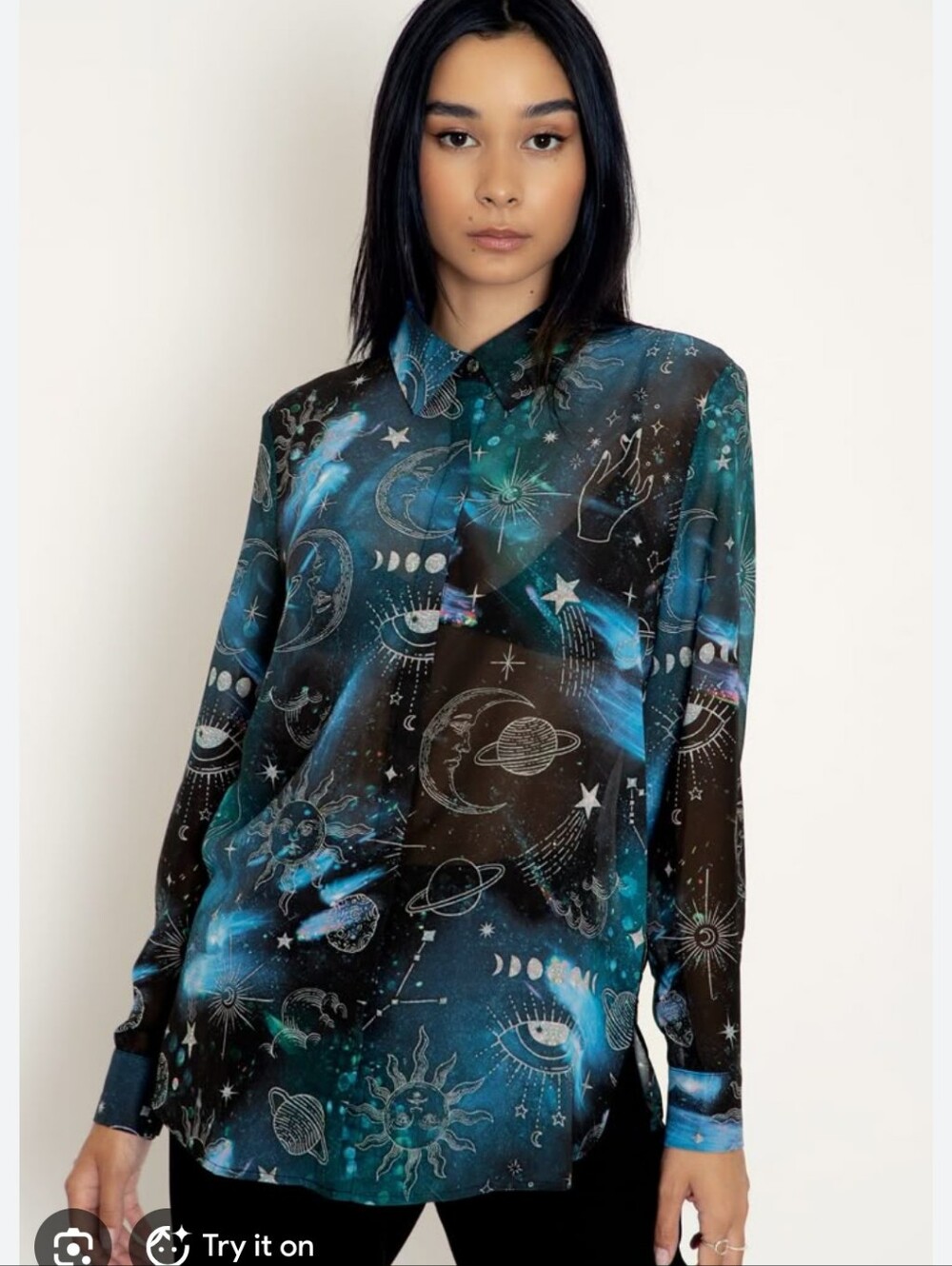 Black Milk Moon Child Button Me Up Shirt